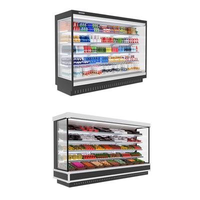 China Single-temperature supermarket glass door display freezer for frozen food for sale