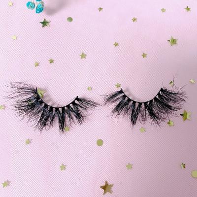 China 25mm Natural Long Lashes 50 Pairs 3d Mink Lashes Lots Wholesale Volume 100 Dramatic False Lashes Real Long Mink Lashes With Tray No Box for sale