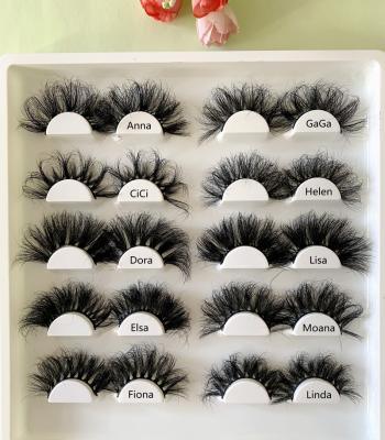 China Soft Strip 10Pairs Set Strip 25mm Thick Lashes Book Premium Quality Dramatic Tapered Fluffy 6D Long Real Full for sale