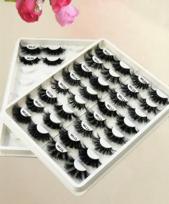 China Wholesale 5d mink eyelashes lashes3d thick fluffy eyelash bulk seller 25mm eyelash dispensers for sale