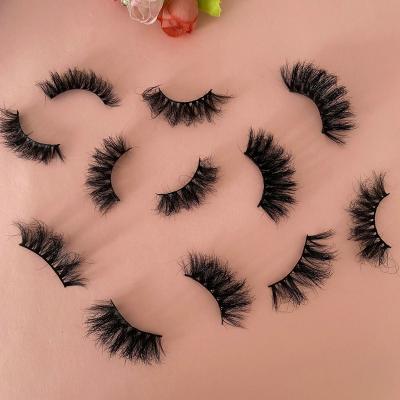 China 100% Mink Makeup Wholesale Strip Correction False Eyelashes Luxury Thick Fluffy Mink Soft False Eyelashes for sale