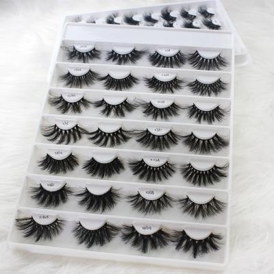 China Wholesale 25mm 3D 5D False Eyelash Vegan Handmade False Mink Lashes Synthetic Lashes 100% Super Fluffy Thick Fluffy Lashes for sale