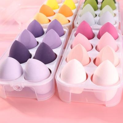 China Wholesale 8PCS Soft Beauty Sponge Egg Pack Set Factory Price Private Label Soft Latex Makeup Sponges Blender Free Pack for sale