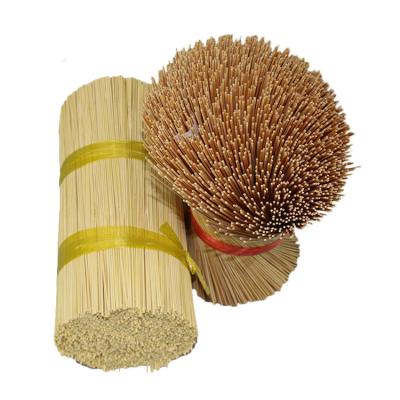 China Indian Eco-friendly Color Design Raw Bamboo Incense Incense Sticks Natural Incense BBQ Sticks For Sale for sale