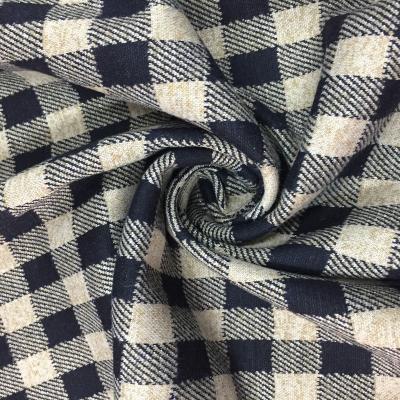 China Hot Sale Fashion Square Shape Polyester Stretch Yarn Dyed Jacquard Knitted Fabric for sale