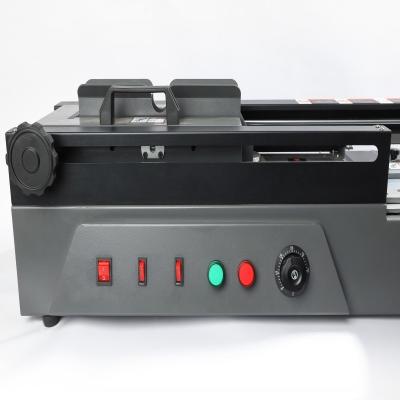 China Nanbo 320mm Desktop Glue Binding Machine , 200pcs/H PVC Cover Binding Machine for sale