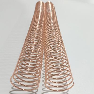 China De Spiraalvormige 7/8“ Enige Lijn van Rose Gold Metal Coil Binding voor Boeken NanBo Te koop