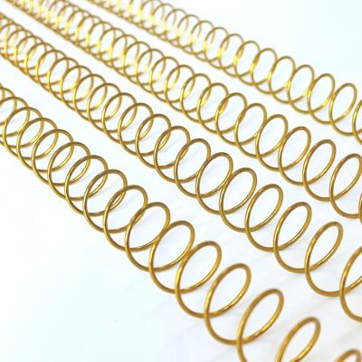 China Sondergröße-Goldmetallspulen-Schwergängigkeit für Schreibtisch-Planer 48loops NanBo zu verkaufen