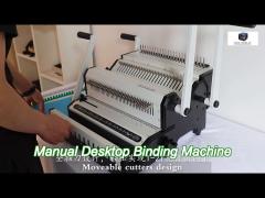 desktop a4 paper plastic comb punching binding machine