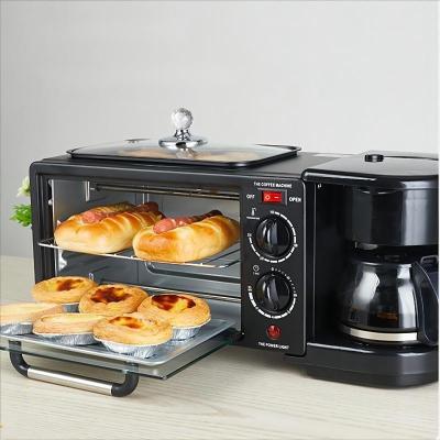 China Commercial CE Certificate in Running 1250W 9L Mini Electric 3in1 Breakfast Maker 3 in 1 Machine Oven With Coffee Maker from Breakfast Makers for sale