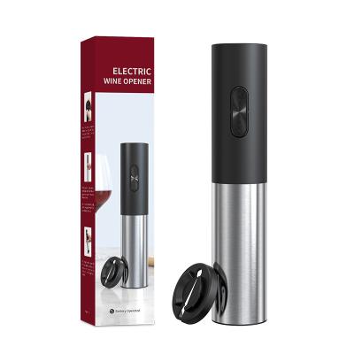 China Cheap Rounded 304L Stainless Steel Red Wine Openers Smart Battery Operated Electric Bottle Cover Open Tools for sale