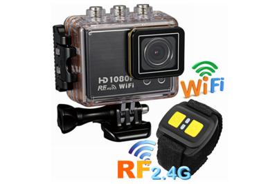 China 1.5 Inch FHD 1080P 50 Meters Waterproof WIFI Action Camera , Remote Control Sports Cameras for sale