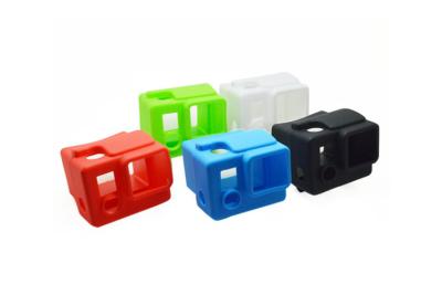 China Caja roja/azul del silicón de la prueba del polvo para los accesorios de la cámara de Gopro en venta