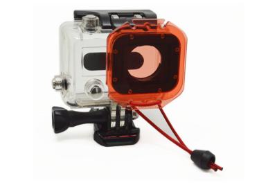 China OEM Environmental Protection Red Filter for GoPro With Strap for sale