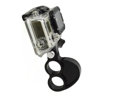 China ABS Plastic Double Finger Grip Bicycle Camera Mount Handhold for Gopro for sale