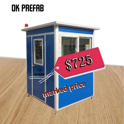 China 2019 Low Cost Guard House Booth Shop Kiosk China Prefab Portable Guard House Booth Shop Kiosk For Sale for sale