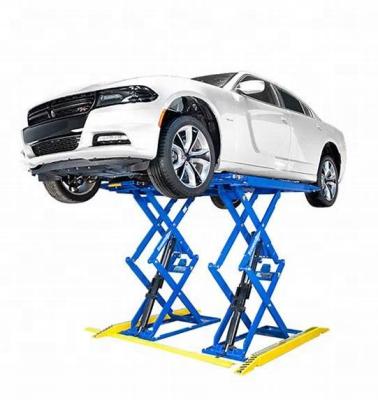 China Overhead Adjustable Tilting Work 2000KG Mini Car Lifts Electric Mechanical Scissor Car Lift For Car Service for sale