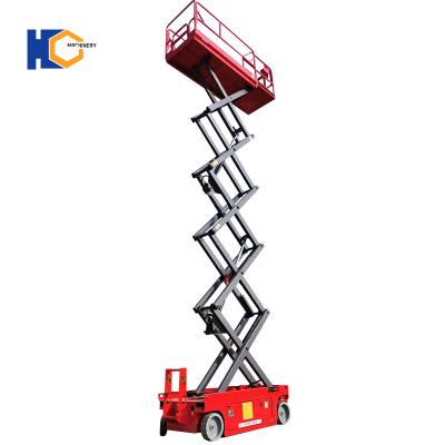 China High Quality Hotels 10m Battery Drive Self Propelled Scissor Lift for sale