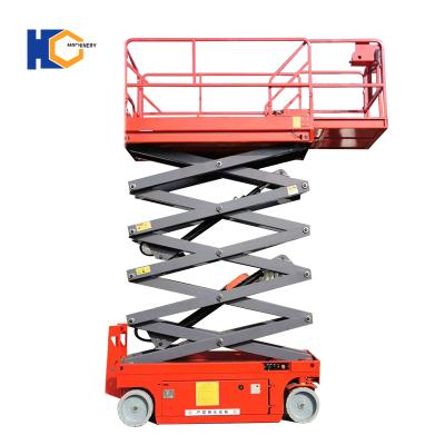 China Self Propelled Hotels 16m Scissor Lift Battery With Extension Platform for sale