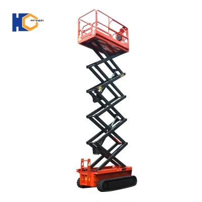 China Easy Operation Safety Convenience Factory Price Crawler Scissor Lift Tracked Battery Lift Platform Scissor Lift Crawler Vehicle for sale