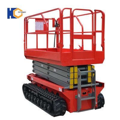 China Easy Operation Safety Convenience China Tracked Crawler Electric Self Propelled Scissor Lift For Aerial Work Platform Table for sale