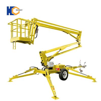 China Self Propelled Telescopic Hydraulic Telescopic Aerial Work Platform Man Lift Spider Man Lift Hotels Telescopic Boom Lift for sale