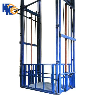 China Mini Garage Cargo Lift Easy Rail Guide Convenience Safety Operation Hydraulic Lifts For Cargo for sale