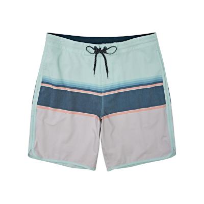 China Plus Size Stylish Colorful Stripes Swim Trunks Beach Shorts Custom Sublimation Quick Dry Beach Shorts for sale