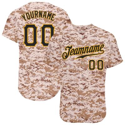 China Wholesale Good Quality Antibacterial Camouflage Button Baseball Jersey Fabric Cool-dry Full Use for sale