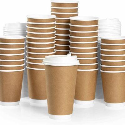 China Disposable Custom Printed Disposable Recycle 8oz 12oz 16oz Water Based Liner Paper Cups With Logo for sale