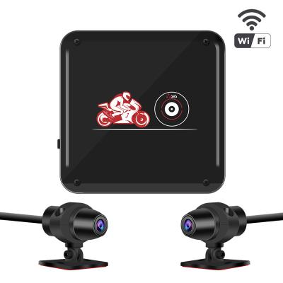 China Plastic; Metail VSYS B6L Dual 1080P IP67 WiFi Waterproof Motorcycle Sports Crash Proof Camera DVR Recorder with STARVIS Night Vision Sensor for sale