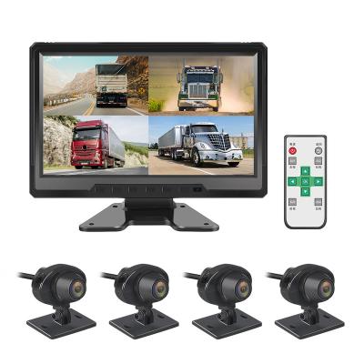 China VSYS X10 4CH Truck Stand 10.1 Monitor 720P AHD Waterproof Night Vision Camera DVR Support 360 Degree Monitoring and Record for sale