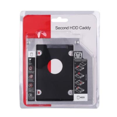 China Aluminum Alloy 9.5mm 12.7mm 2.5 Inch SATA3 Hard Disk Drive HDD 2nd Carriage for sale