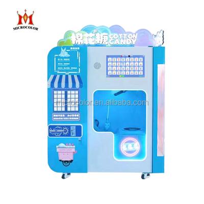 China Interesting Snack Factory 2023 Hot Selling Marshmallow Machine Cotton Candy Vending Machine With Touch Screen For Kids for sale