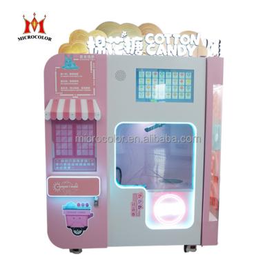 China Commercial Brand New Commercial Marshmallow Maker Microcolor Field Flower Cotton Candy Floss Fully Automatic Vending Machine For Sale for sale