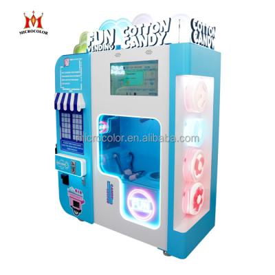 China Field Commercial Factory Fully Automatic Silk Flower Vending Machine With Touch Screen Automatic Cotton Candy Making Vending Machine for sale