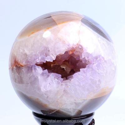 China Wholesale Geode Crystal Sphere For Feng Shui from China Hot Sale Healing Crystal Poke Ball Polished Amethyst for sale