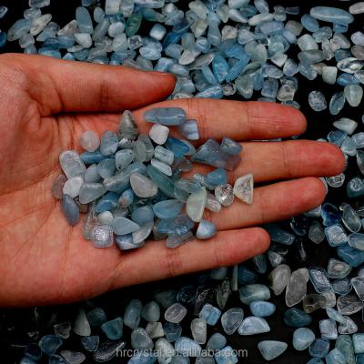 China Europe Wholesale Natural People Open Crystal Tumbled Aquamarine Tumbled Stone For Sale for sale