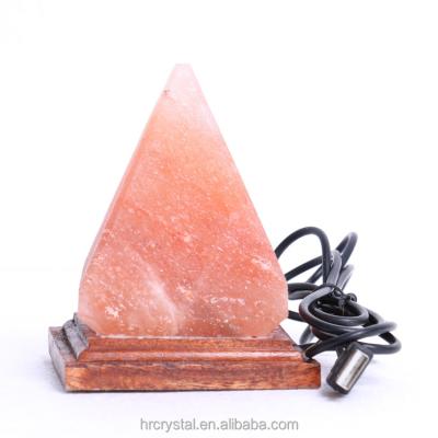 China Wholesale Natural Europe Crystal Lamp Pink Himalayan Pyramid Salt Lamp for Decoration for sale