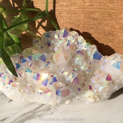 China Europe Aura Quartz Cluster Angel Aura Natural Wholesale Crystal Cluster For Art for sale