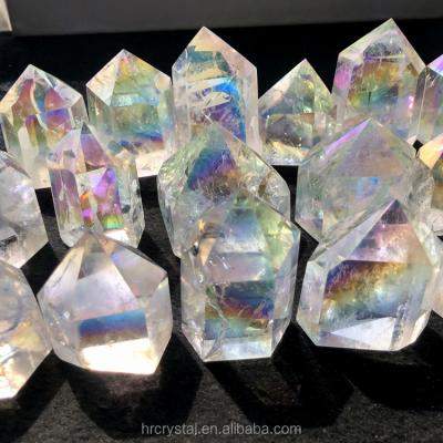 China Wholesale Natural Clear Tower Angel Aura Crystals Aura Clear Quartz Crystals From China For Sale for sale