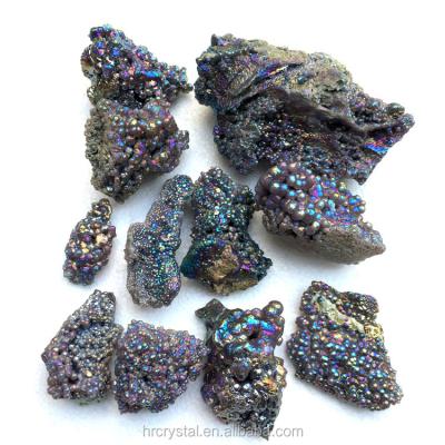 China Wholesale Titanium Clad Angel Aura Grape Agate Specimens from Europe for sale