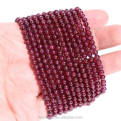 China China Hot Sale Energy Gemstone Healing Crystal Bracelet Garnet Beads Bracelet For Decoration Handmade for sale