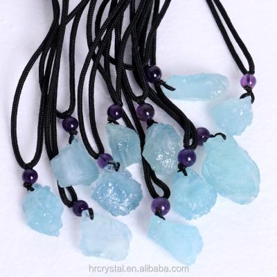 China CLASSIC factory price of rough blue green raw stone pendant for sale for sale