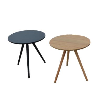 China Round Wood Top End Table Cheap Price Living Room Furniture Luxury Modern Coffee Tables for sale