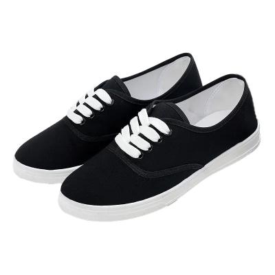 China Round Fashion Women sneaker shoe Classic Lady casual shoes Comfortable canvas shoes for sale