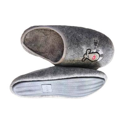 China Fashion Trend 2023 Plush Slippers Wholesale OEM Slipper Antislip Casual Slides Soft Plush Warm Winter Slippers Women for sale