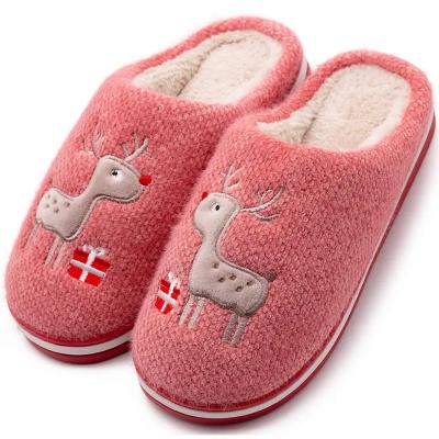 China Cushioning Wholesale cute and comfortable winter autumn indoor warm fruit home bedroom plush girl kids slippers for sale