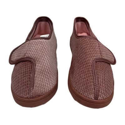 China Round Wholesale Casual Unisex Sport Custom Ladies Slip-on Strap flat sneaker cotton shoe injection molding shoes walking style shoes for sale