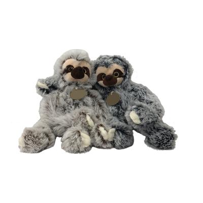 China Pp Cotton Inside High quality  sitting long hair cute sloth soft plush toy sloth plush toys wholesale promotion to sample for sale